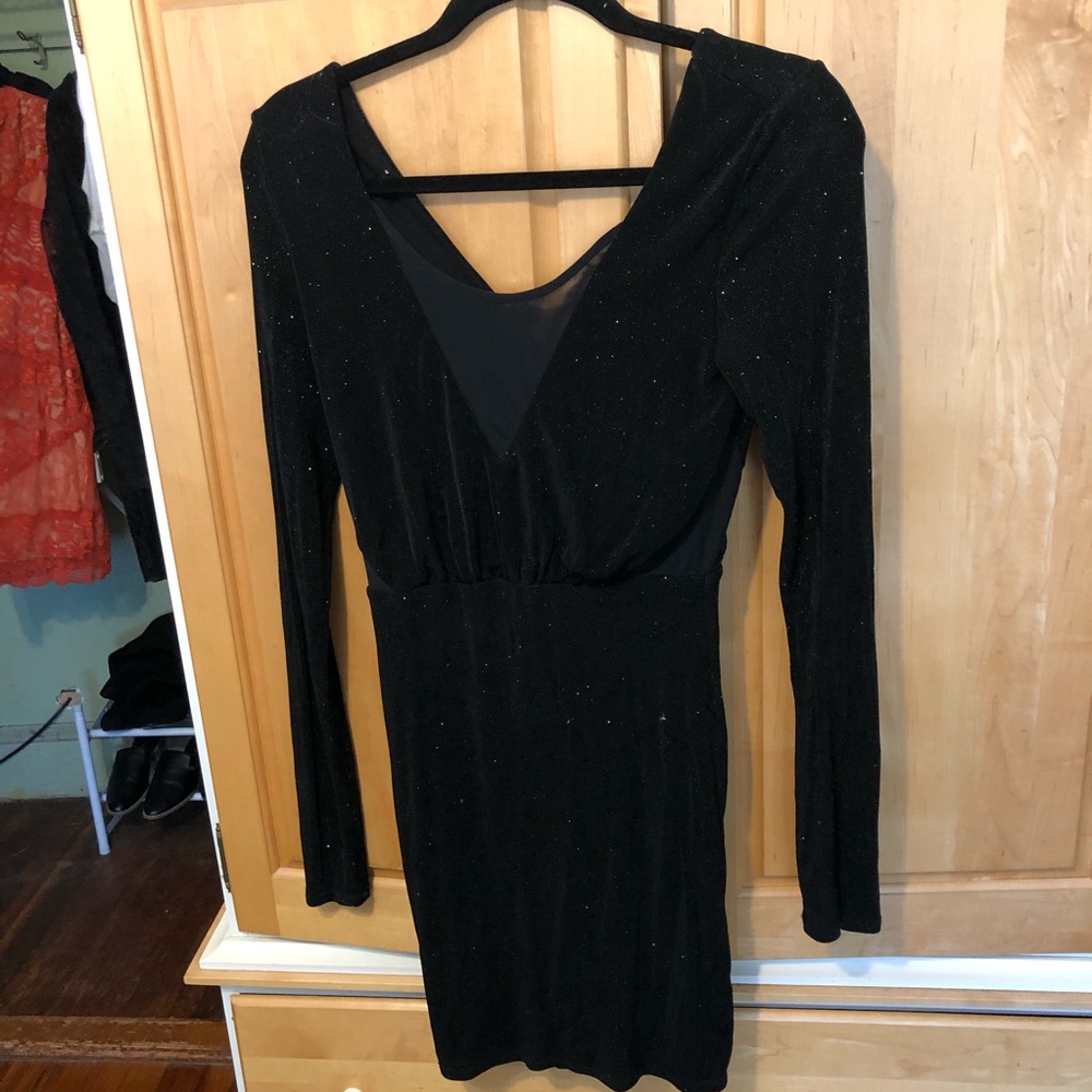 Guess Black Sparkly Dress